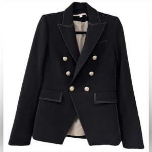 Womens Dark Navy Veronica Beard Blazer Size 4